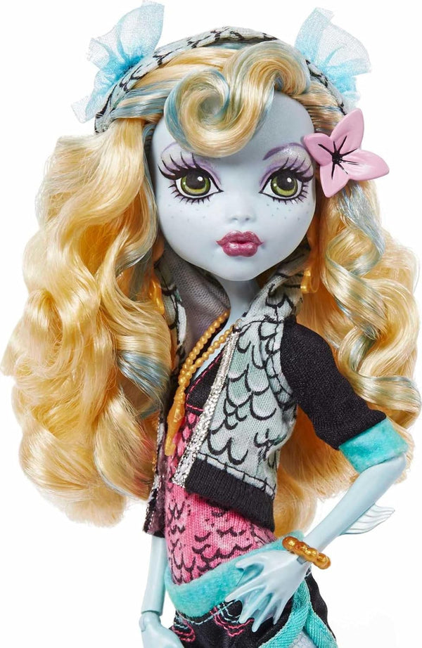 Barbie Monster High Lagoona Blue Reproduction Doll With Doll Stand & Accessories - Dezine Kids