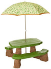 Step2 Naturally Playful Picnic Table with Umbrella - Dezine Kids