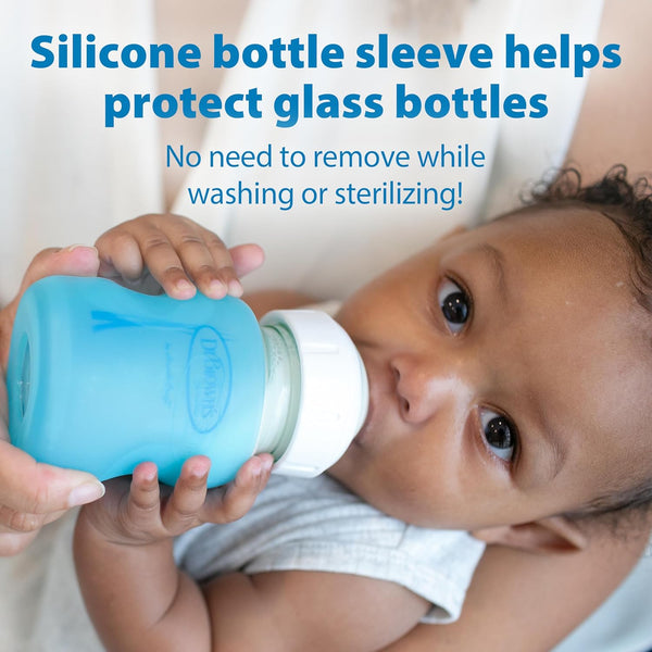 Dr.Browns Natural Flow Anti Colic Options+ Wide Neck Glass Baby Bottle - 150 ml - Dezine Kids