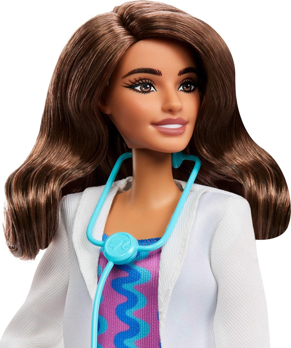 Barbie Careers Doctor Doll & Accessory, Fashion Doll Wearing Removable Look With Stethoscope - Dezine Kids
