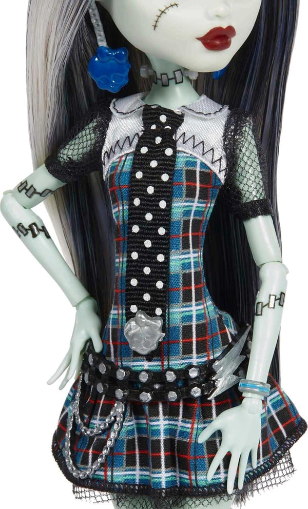 Barbie Monster High Frankie Stein Reproduction Doll With Doll Stand & Accessories - Dezine Kids