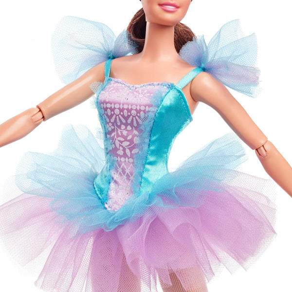 Barbie Signature Ballet Wishes Doll (Brunette, 12 in), Posable, Wearing Ballerina Costume - Dezine Kids