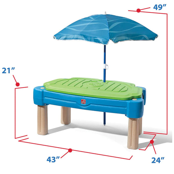 Step2 Cascading Cove Sand & Water Table with Umbrella - Dezine Kids