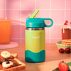 Basil Insulated Stainless steel Sipper with Loop Handle- Lagoon