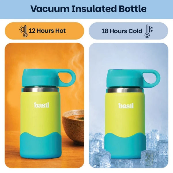 Basil Insulated Stainless steel Sipper with Loop Handle- Lagoon