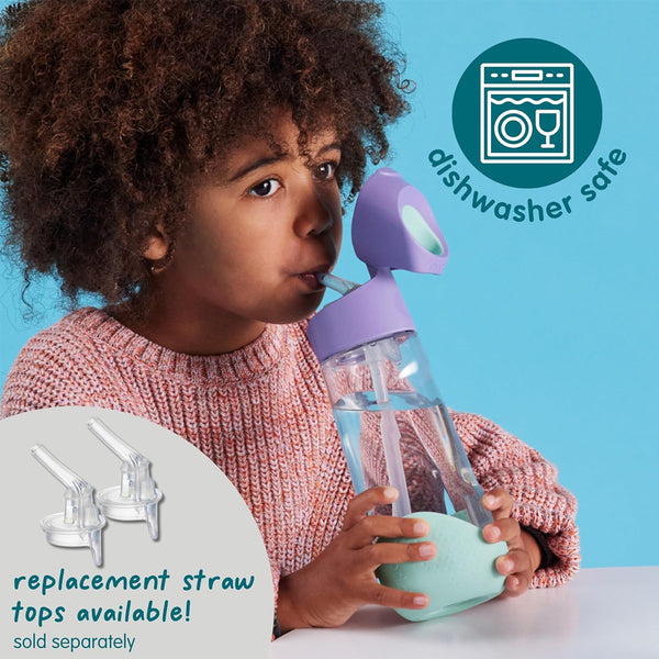 B.Box Tritan Straw Drink Bottle 450 ml - Lilac Pop Purple