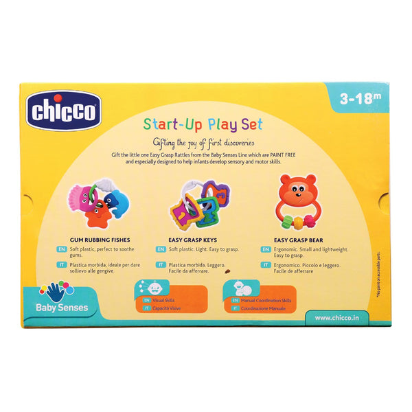 Chicco Start Up Play Set Rattle Toy Gift For Baby Shower & Baby Birthday