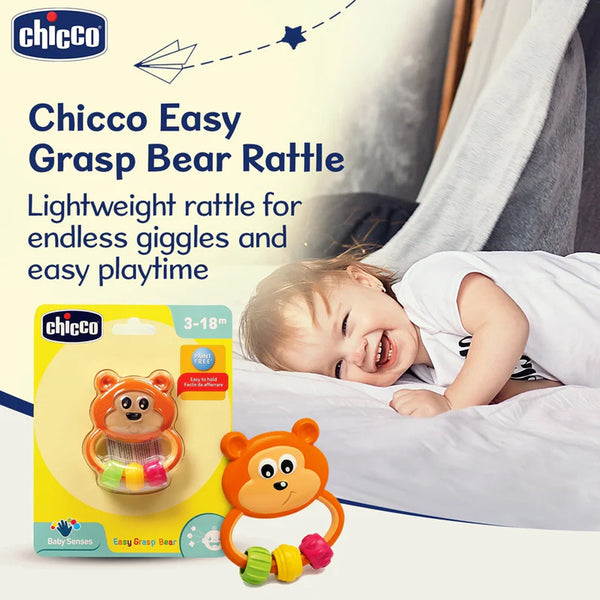 Chicco Easy Grasp Rattle Toy for Infants - Bear