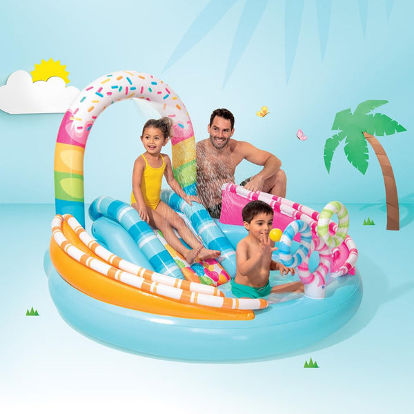 Intex Candy Fun Inflatable Play Center with Slide - Dezine Kids