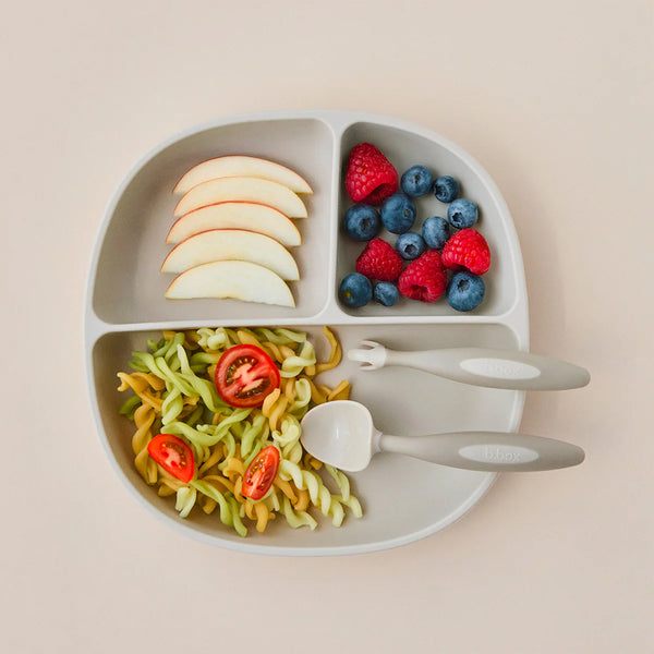 B.Box Toddler Cutlery Set Spoon and Fork - Latte Beige