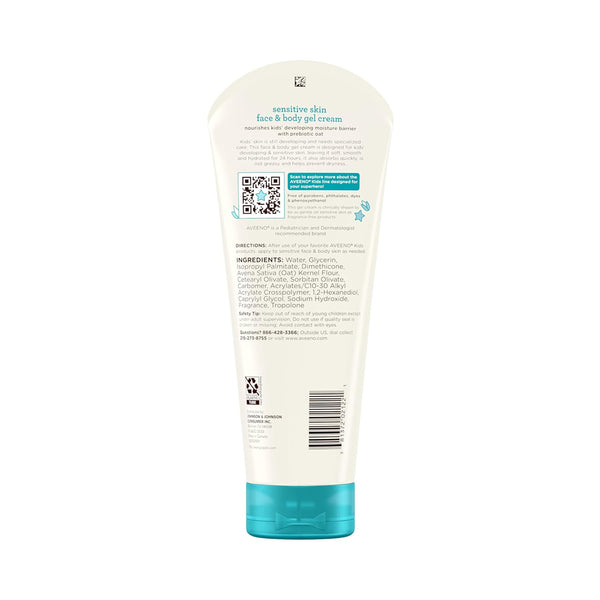 Aveeno Baby Sensitive Skin Face & Body Gel Cream - 227g