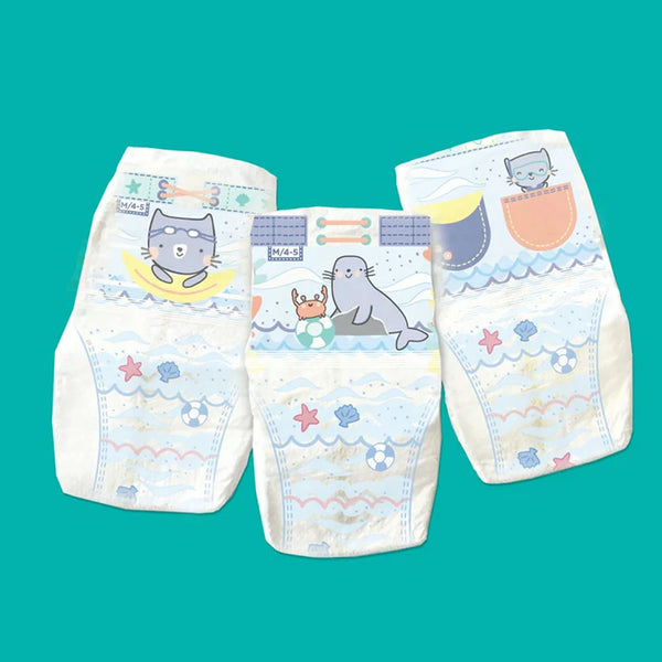 Pampers Splashers Baby Shark Edition Size 3, 96 Count, 6Kg to 11 Kg, Disposable Swim Nappy Pants, for Secure Protection in The Water