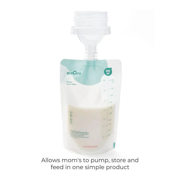 Easy Milk Storage Bags with Connector, 200 ml - 10 pcs - dezinekids.com
