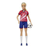 Barbie Soccer Doll, Blonde, #9 Uniform, Soccer Ball, Cleats, Socks