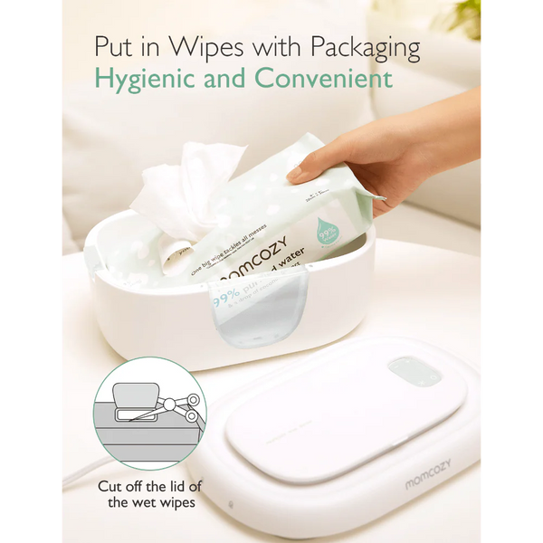 Momcozy Health Care Baby Wipe Warmer - White
