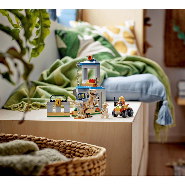 Lego Jurassic Park Velociraptor Escape Building Toy Set