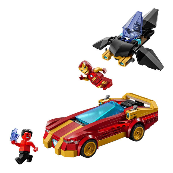 Lego Marvel Iron Man Car & Black Panther vs. Red Hulk