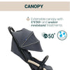 Chicco Goody XPlus Lightweight Stroller with One Hand Fold Flat Reclining Seat For 0 to 4Y (Upto 22 Kg) - Dark Shadow