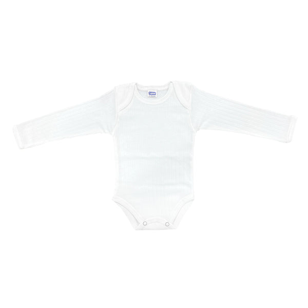 Hopop Baby 100% Cotton Soft & Warm Thermal Full Sleeves Romper Vest with Envelope Neck Design