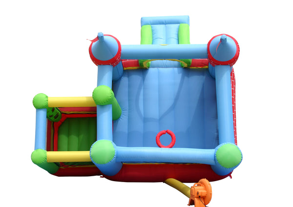 Happy Hop Castle Bouncer With Farmyard Ballpit