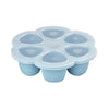 Beaba Silicone Multiportions, 6 x 150ml - Windy Blue - Dezine Kids