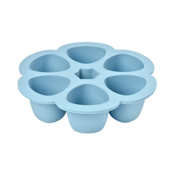 Beaba Silicone Multiportions, 6 x 150ml - Windy Blue - Dezine Kids