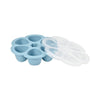 Beaba Silicone Multiportions, 6 x 150ml - Windy Blue - Dezine Kids