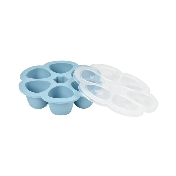 Beaba Silicone Multiportions, 6 x 150ml - Windy Blue - Dezine Kids
