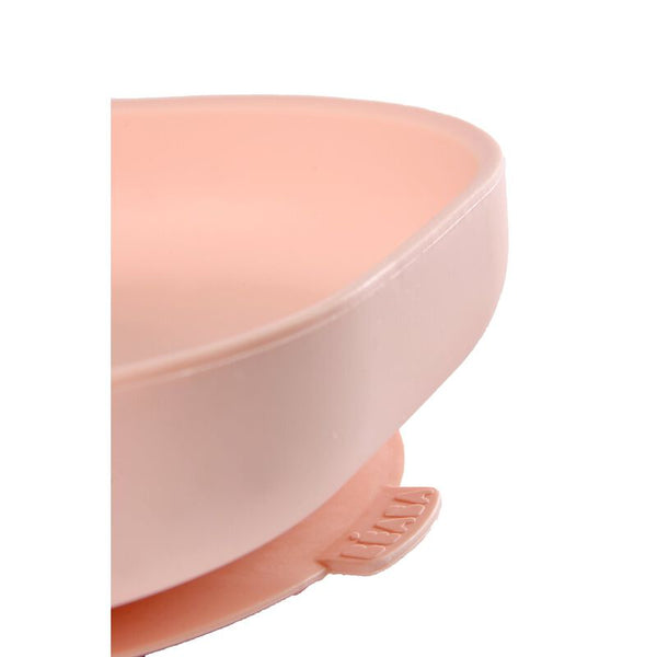 Beaba Silicone Suction Plate - Light Pink - Dezine Kids