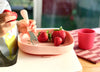 Beaba 3 Piece Stainless Steel Baby Feeding Set - Vintage pink