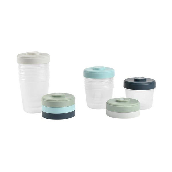 Beaba Toddler Food Storage Set 8 Clip portion (4x150 ml + 4x250 ml ) - Dezine Kids