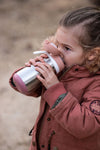 Beaba Stainless Steel Bottle 350 ml - Vintage Pink