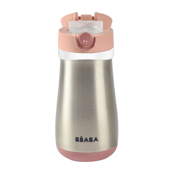 Beaba Stainless Steel Bottle 350 ml - Vintage Pink