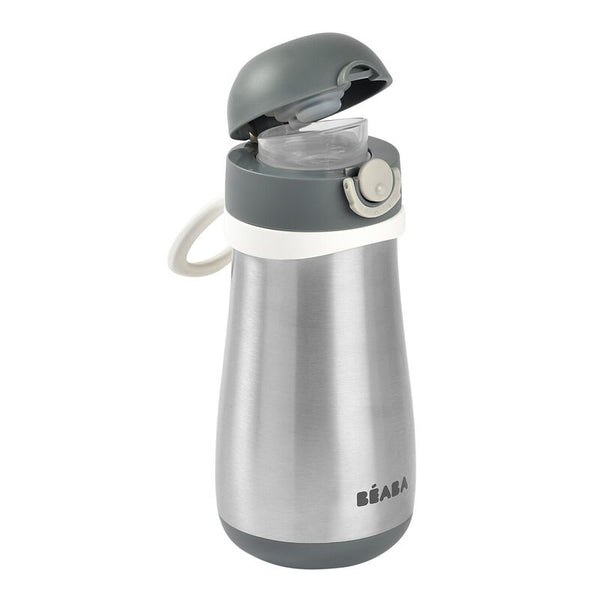 Beaba Stainless Steel Bottle 350 ml - Mineral Grey