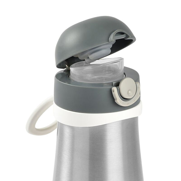 Beaba Stainless Steel Bottle 350 ml - Mineral Grey
