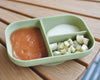 Beaba Divided silicone plate - Sage Green - Dezine Kids