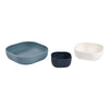 Beaba Silicone 3 piece nesting bowl set -Night Blue - Dezine Kids
