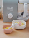 Beaba Silicone 3 piece nesting bowl set -Velvet Grey - Dezine Kids
