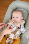 Beaba Set of 2 Silicone Pre-Feeding Spoons - Terracotta/Velvet Grey - Dezine Kids