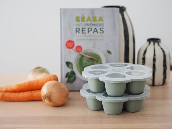 Beaba Multi-purpose silicone 6*90ml - Sage Green - Dezine Kids