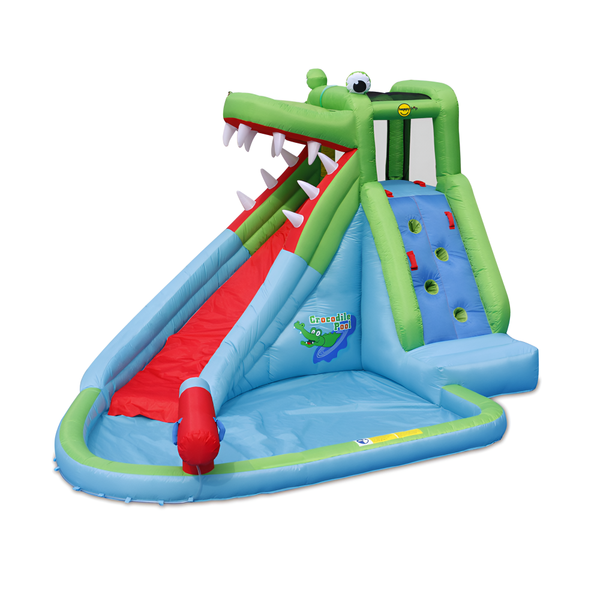 Happy Hop Crocodile Inflatable Water Slide