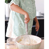 Beaba 2 in 1 Waterproof Bib with Detachable Sleeves, Foldable Food Catcher Pocket - Sage Green - Dezine Kids