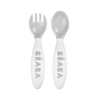 Beaba 2nd Stage Ergonomic Cutlery Set 2 Pieces - Light Mist