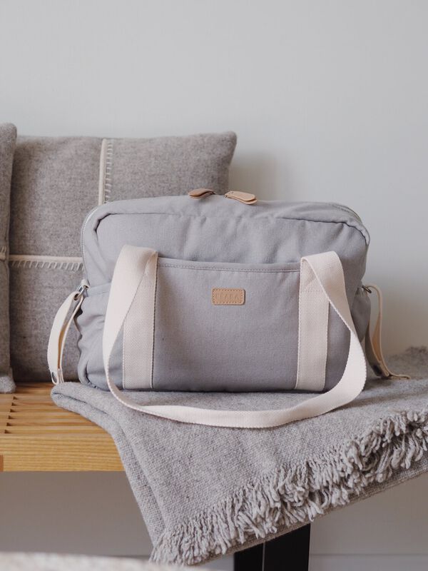 Paris Changing Baby Diaper Bag - Pearl Grey