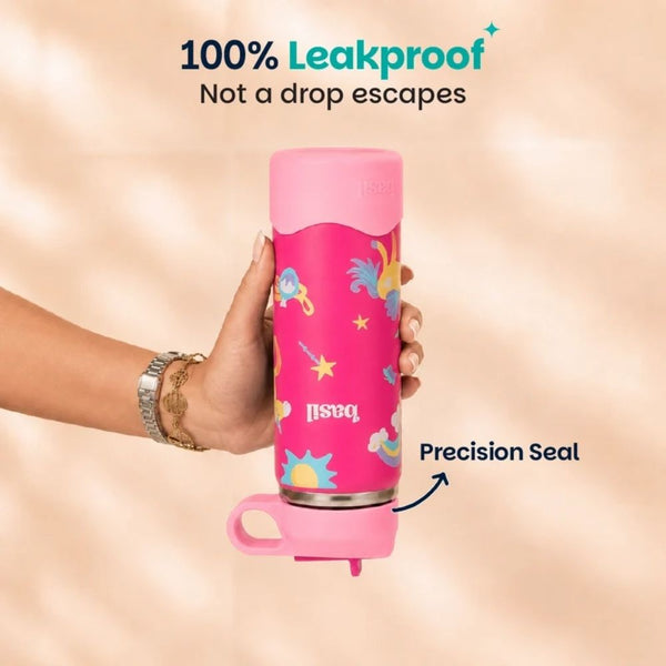 Basil Insulated Stainless steel Sipper with Loop Handle- Pixie Dash