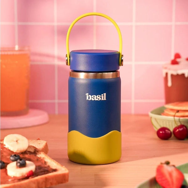 Basil Insulated Stainless steel bottle with Carry Handle - Oasis