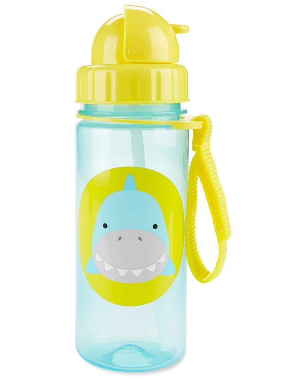 Zoo Back To School Straw Bottle Shark - Sipper - Dezine Kids