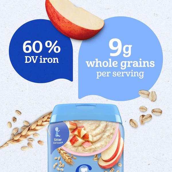Gerber Cereal for Sitters, 6+ months - Multigrain Apple