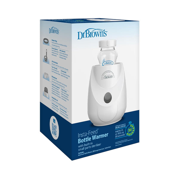 Dr.Browns Insta Feed Bottle Warmer & Sterilizer - Grey & White