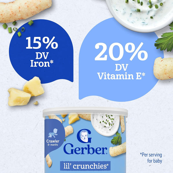Gerber Lil Crunchies for Crawlers, 8+ months - Ranch